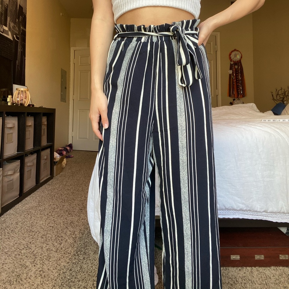 Paper bag Waist Palazzo Pants